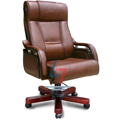 Ghế lãnh đạo cao cấp TQ 11 bọc da thật hoặc da công nghiệp. Tay gỗ tự nhiên ốp da 2 tầng, bát điều chỉnh độ cao cần hơi và độ ngả của ghế.