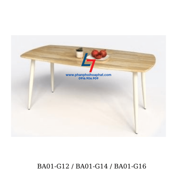 BÀN ĂN CHÂN SẮT BA01-G12 / BA01-G14 / BA01-G16