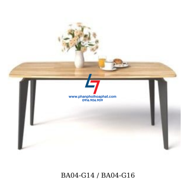BÀN ĂN CHÂN SẮT BA04-G14 / BA04-G16