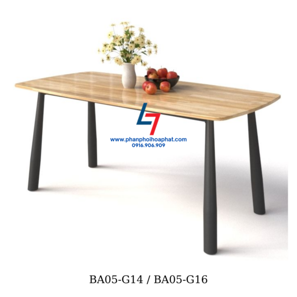 BÀN ĂN CHÂN SẮT BA05-G14 / BA05-G16