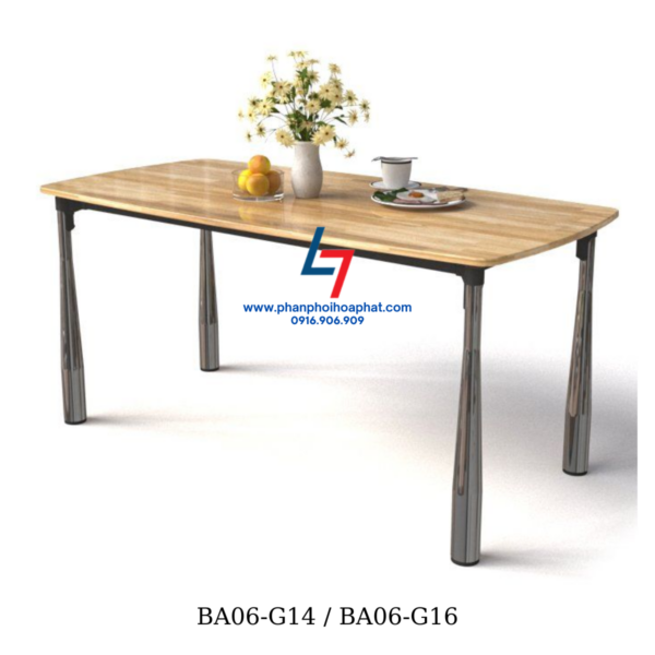 BÀN ĂN CHÂN SẮT BA06-G14 / BA06-G16