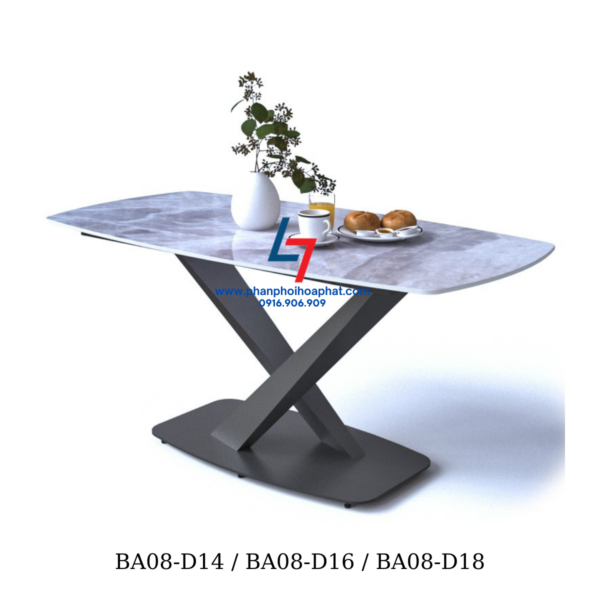 BÀN ĂN CHÂN THÉP BA08-D14 / BA08-D16 / BA08-D18