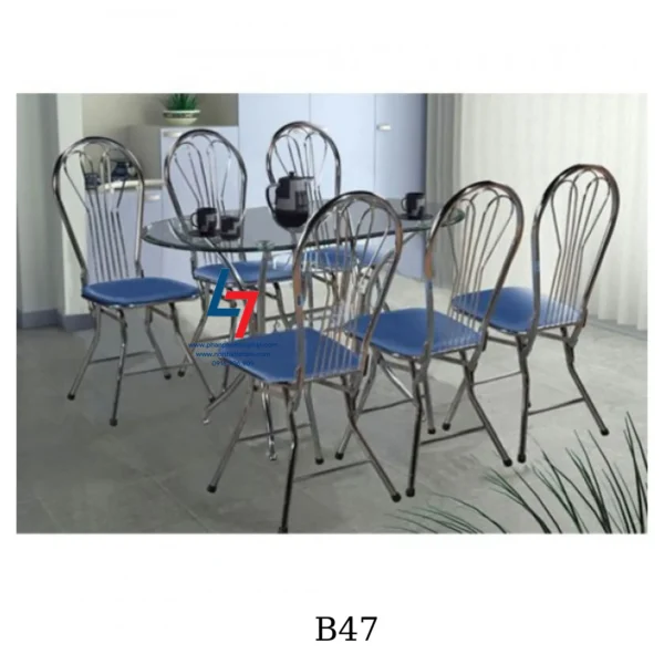 Ban mat kinh Oval B47