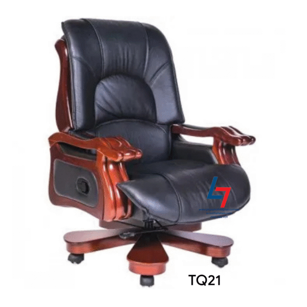 TQ21 – ghế lãnh đạo ngả đa góc, chất liệu da thật