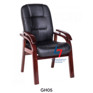 Ghế họp GH05 khung gỗ bọc da/PVC