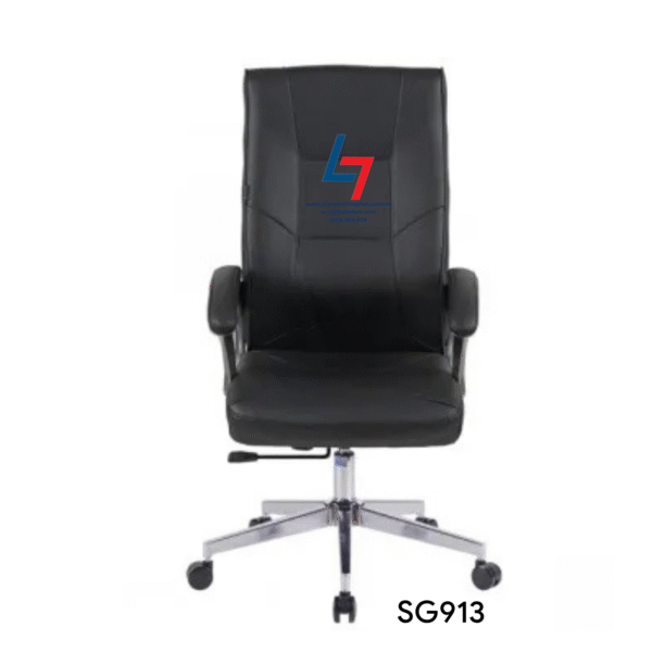 SG913 – ghế lưng trung, tay sơn nhũ chì