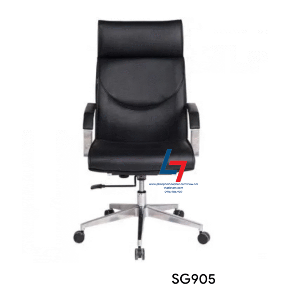 SG905 – ghế da chân thép mạ, kiểu dáng đơn giản