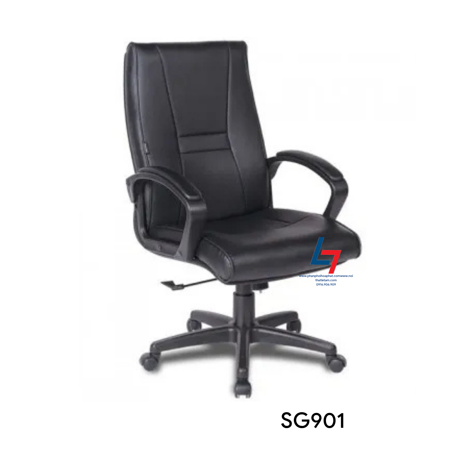 Ghế lãnh đạo SG901 nhỏ gọn, chân tay nhựa Ghế lãnh đạo SG901 nhỏ gọn, chân tay nhựa