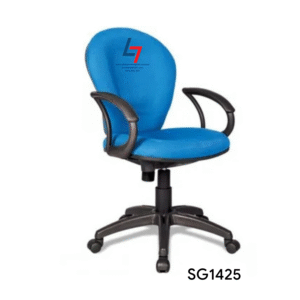 Ghế lưng trung Hòa Phát SG1425 bọc vải, chân tay nhựa đen