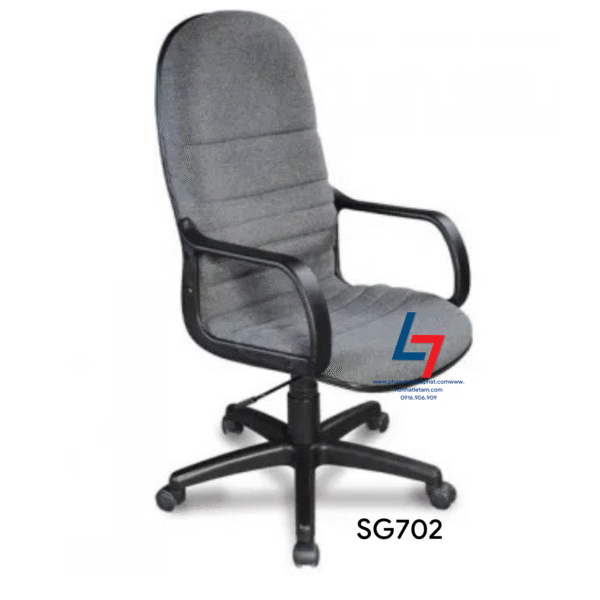 Ghế xoay SG702 bọc vải, đệm tựa liền khối