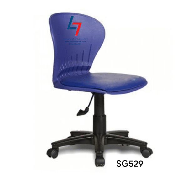 Ghế xoay nhân viên SG529 bọc vải/PVC, không tay