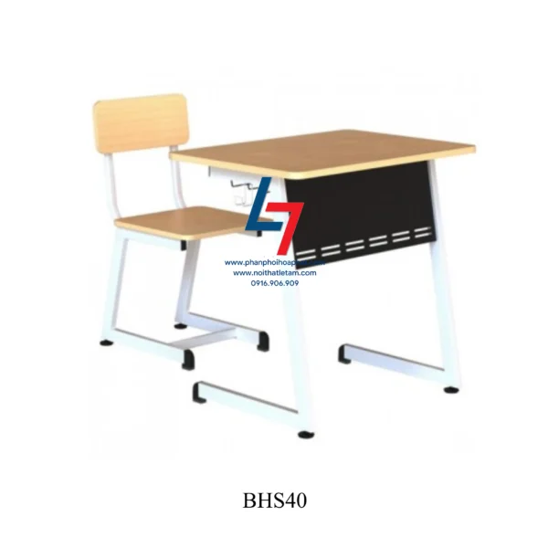 BÀN GHẾ HỌC SINH CẤP 1, CẤP 2 DÙNG TRONG TRƯỜNG HỌC BHS40