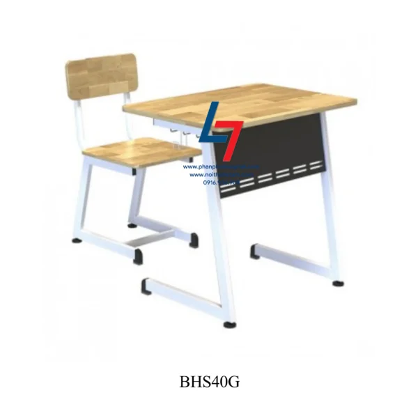 BÀN GHẾ HỌC SINH CẤP 1, CẤP 2 DÙNG TRONG TRƯỜNG HỌC BHS40G
