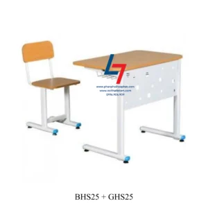 BÀN GHẾ HỌC SINH CẤP 1, CẤP 2 DÙNG TRONG GIA ĐÌNH BHS25 + GHS25
