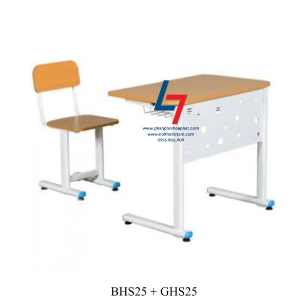 BÀN GHẾ HỌC SINH CẤP 1, CẤP 2 DÙNG TRONG GIA ĐÌNH BHS25 + GHS25