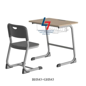 BÀN GHẾ HỌC SINH CẤP 1, CẤP 2 DÙNG TRONG TRƯỜNG HỌC BHS43 + GHS43