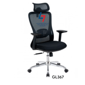 Ghế lưới văn phòng Hòa Phát GL367, tay 3D, tựa đầu 2D