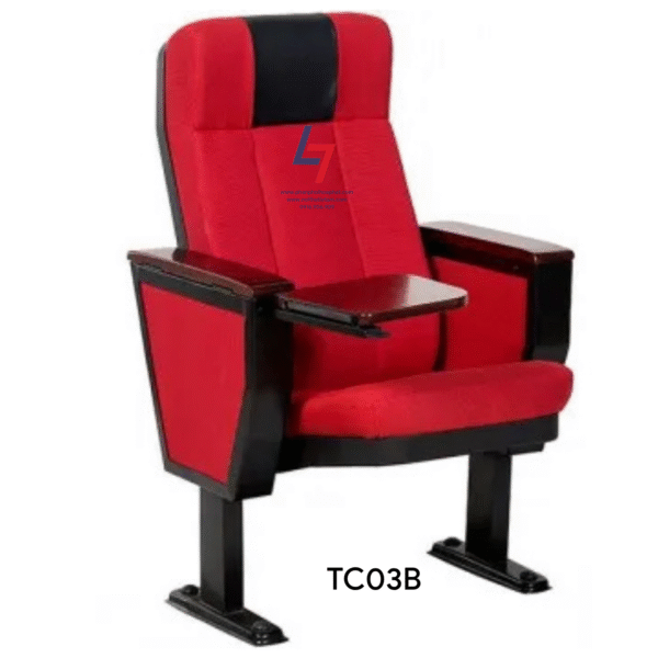 Ghế hội trường cao cấp Hòa Phát TC03B khung thép, ốp tựa nhựa