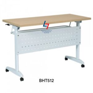 Bàn hội trường khung thép gấp mặt