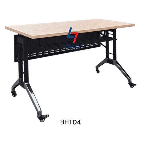 Bàn hội trường gấp mặt khung thép