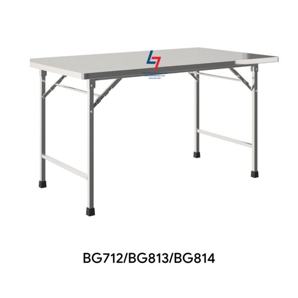 Bàn inox mặt chữ nhật