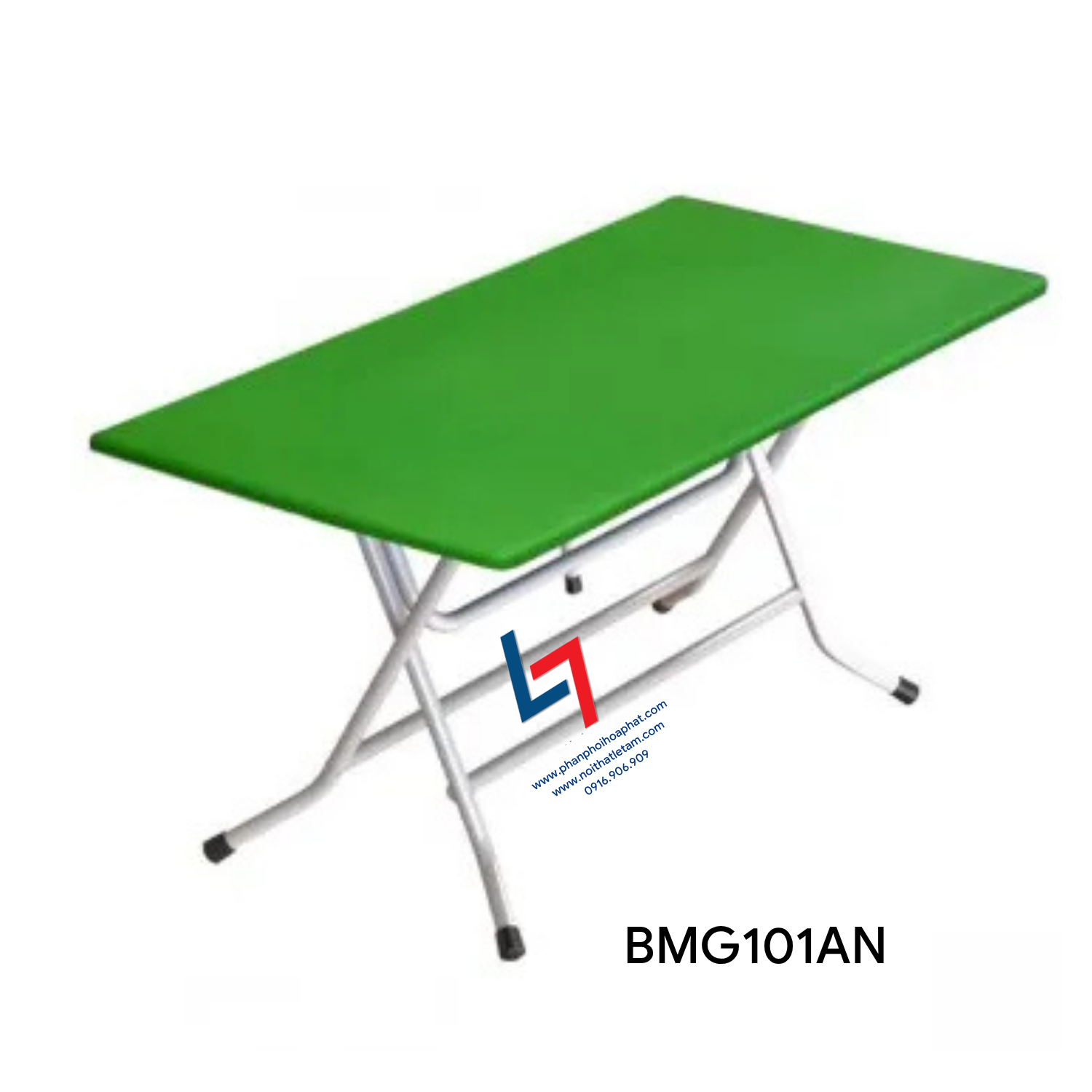 TỔNG HỢP LOGO (3) BÀN MẪU GIÁO BMG101AN KHUNG THÉP SƠN TĨNH ĐIỆN, MẶT NHỰA XANH HÒA PHÁT