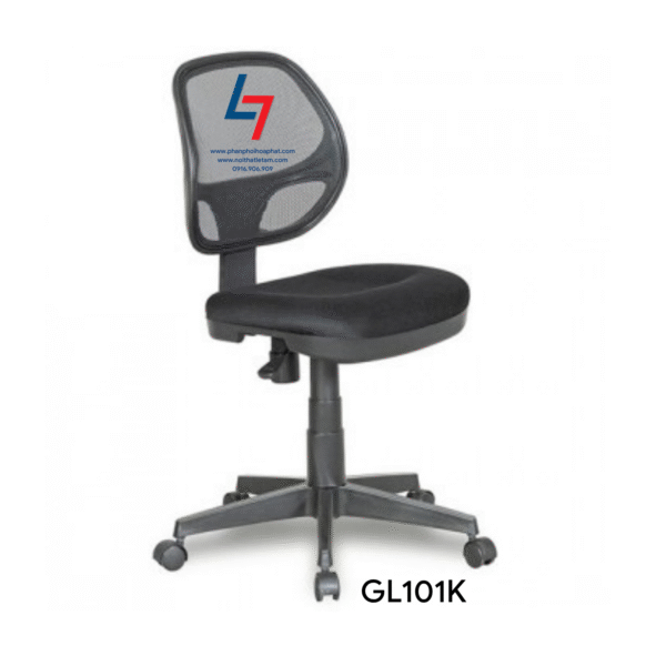 GHẾ NHÂN VIÊN LƯNG LƯỚI KHÔNG TAY GL101K