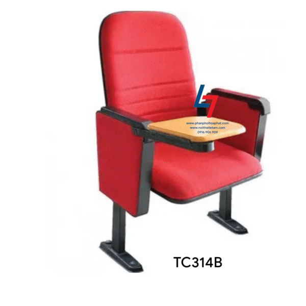 Ghế hội trường Hòa Phát TC314B, bàn viết gỗ melamine