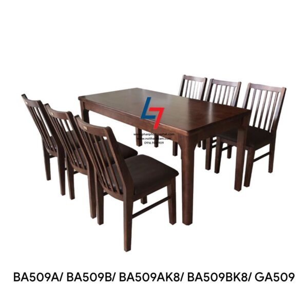 BỘ BÀN ĂN HÒA PHÁT BA509A/ BA509B/ BA509AK8/ BA509BK8/ GA509