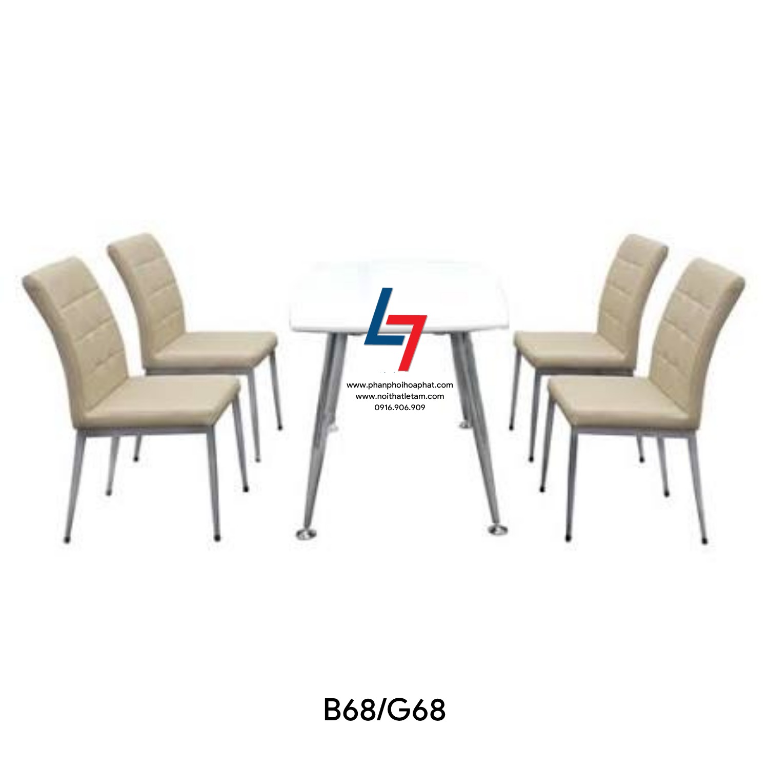 BỘ BÀN ĂN HÒA PHÁT B68/G68 BỘ BÀN ĂN HÒA PHÁT B68/G68
