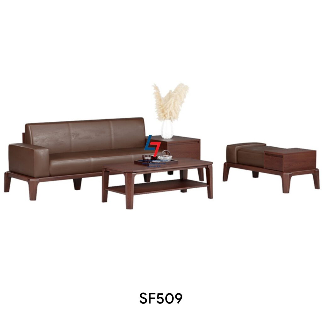 Bộ Bàn Ghế Sofa Gỗ Hòa Phát SF509