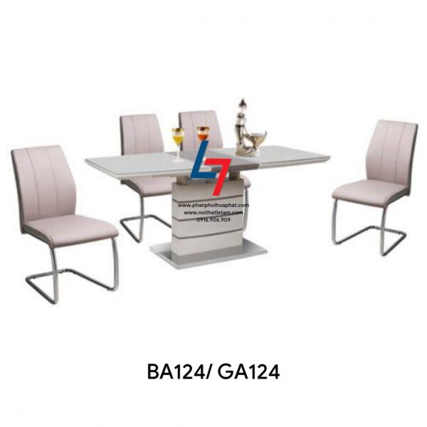 BỘ BÀN ĂN HÒA PHÁT BA124/ GA124