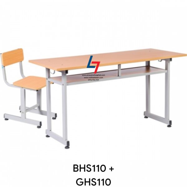 Bàn ghế học sinh Hòa Phát BHS110 + GHS110